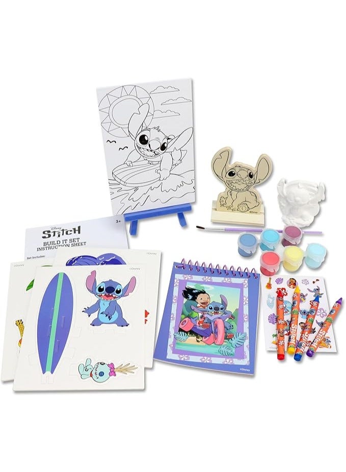 Disney Tara Toys Disney Stitch 5 in 1 Creativity Tub, 50-Piece Paint and Color Preschool Arts and Crafts Activity Set, Kids for Ages 3 Up - [10209] - Image 5