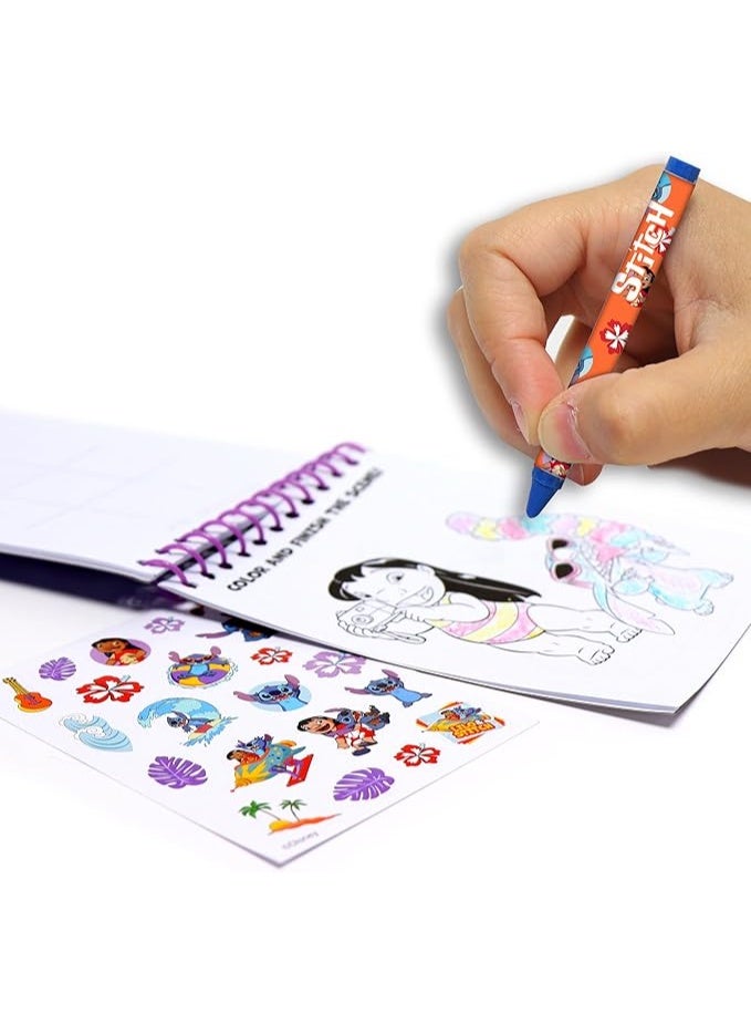 Disney Tara Toys Disney Stitch 5 in 1 Creativity Tub, 50-Piece Paint and Color Preschool Arts and Crafts Activity Set, Kids for Ages 3 Up - [10209] - Image 2
