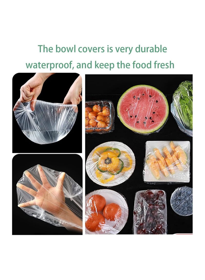100Pcs Bowl Covers, Elastic Plastic Wrap Food Covers - Image 2