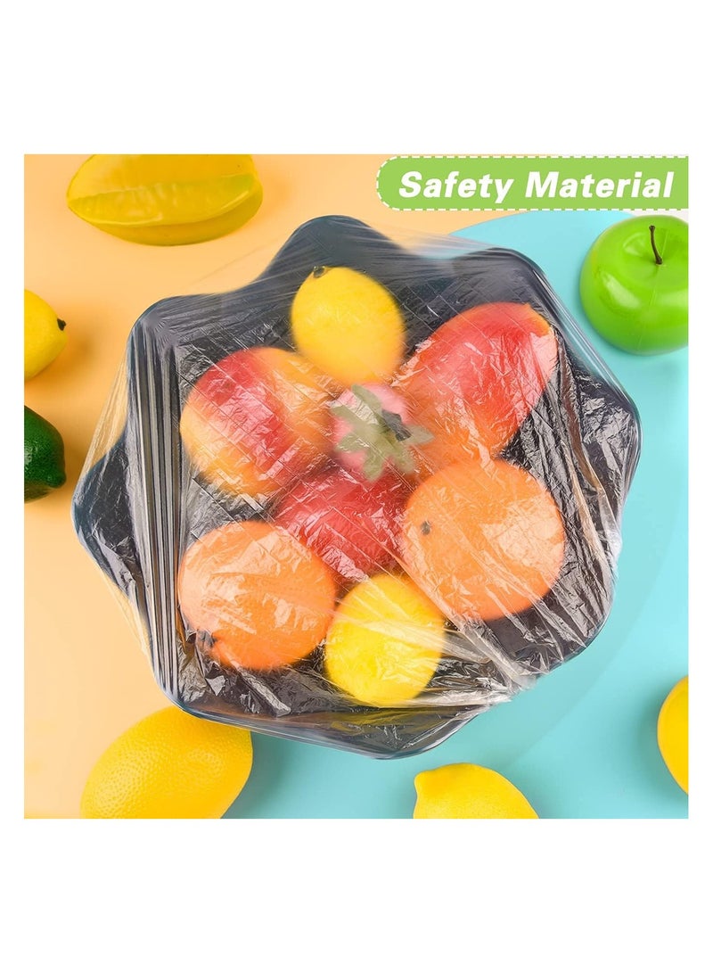 100Pcs Bowl Covers, Elastic Plastic Wrap Food Covers - Image 3
