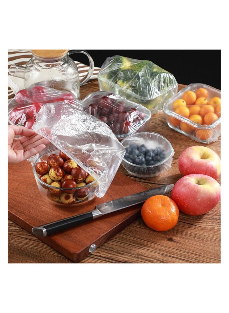 100Pcs Bowl Covers, Elastic Plastic Wrap Food Covers - Image 4