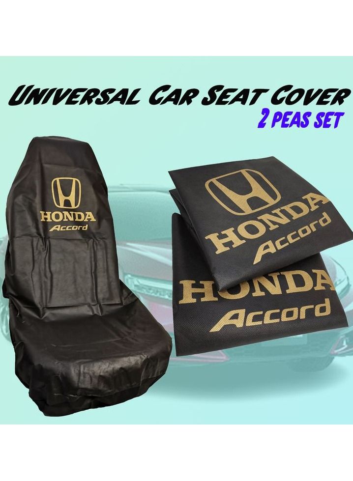 Honda Car Seat Cover, Universal Car Seat Dust Dirt Protection Cover, Extra Protection For Your Seat 2 pcs Set - Image 1