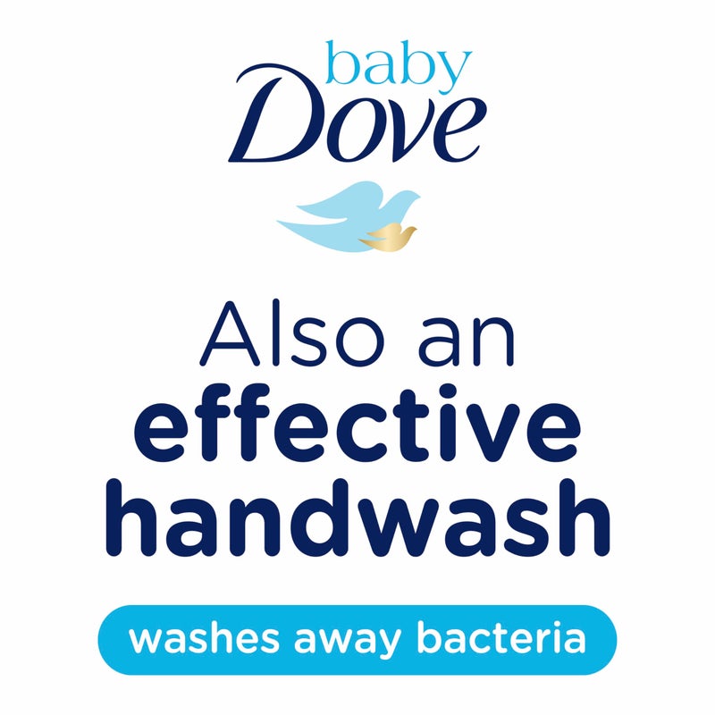 Baby Dove Sensitive Skin Care Baby Wash For Baby Bath Time Fragrance Free Moisture Fragrance Free and Hypoallergenic, Washes Away Bacteria 13 oz - Image 4