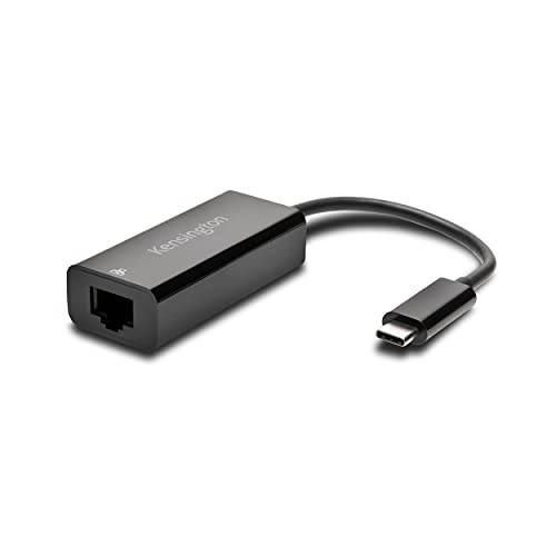 Kensington محول كينجستون USB-C إلى إيثرنت جيجابت (K33475WW)، أسود - Image 1