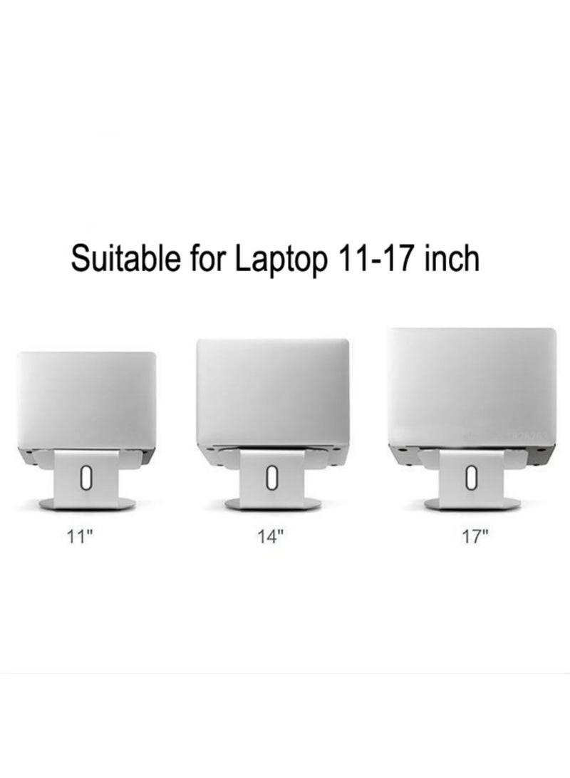 AP-2S Aluminum Alloy 360 Degree Rotating Adjustable Laptop Stand 15 Degree Angle Suitable for Home, Office 11-17 Inch Laptops - Image 5