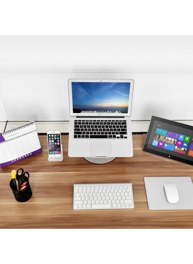 AP-2S Aluminum Alloy 360 Degree Rotating Adjustable Laptop Stand 15 Degree Angle Suitable for Home, Office 11-17 Inch Laptops - Image 2