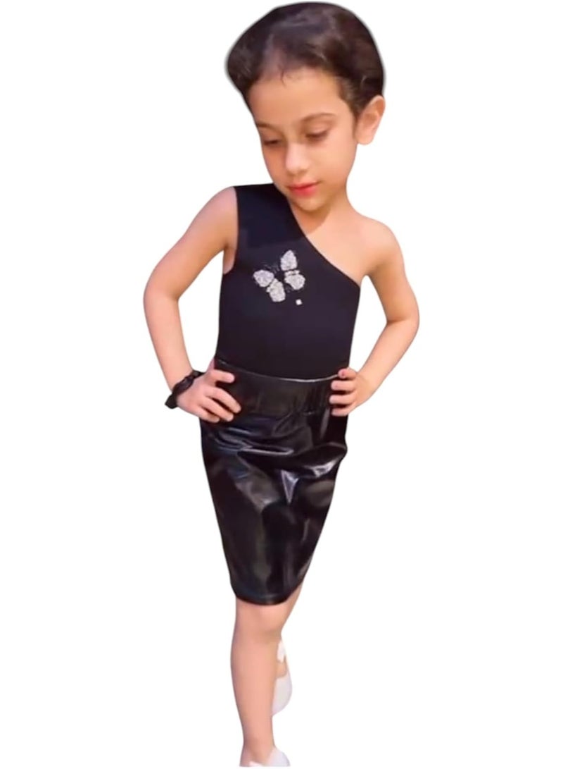BODY ONE SHOULDER COTTON LYCRA GIRLS TREATED ANTI-ALLERGENIC