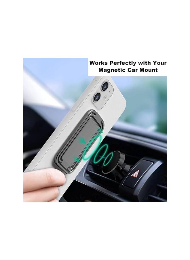 S-TOP Finger Grip Phone Holder, Magnetic Ring Holder with 360° Rotation, Universal Phone Grip for Car Mount and One-Hand Use, Perfect for Driving and Daily Activities - Image 3