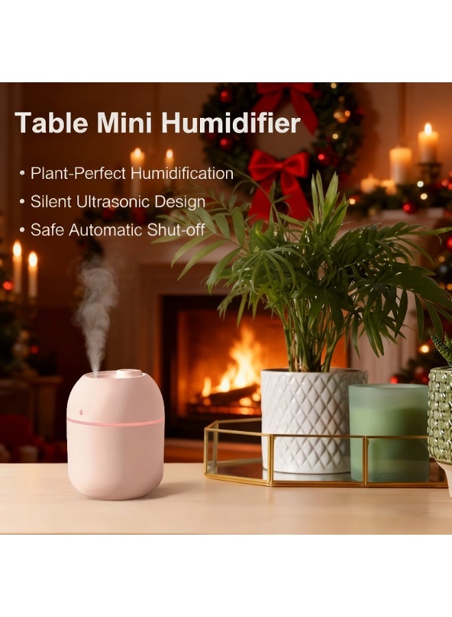Portable USB Mini Humidifier & Essential Oil Diffuser – 220ml Capacity, Double Mist Mode, Quiet Operation, LED Night Light, Compact Air Freshener for Car, Bedroom, Office & Travel, Ideal Gift for Skin Hydration & Mood Enhancement - Image 2