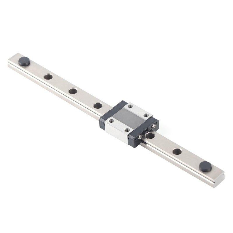 MGN12 Linear Rail Guide, Linear Sliding Guideway, Sturdy Bearing Steel Construction with Rubber Stoppers for CNC DIY 3D Printer Upgrade Ender3 CoreXY Delta (200mm) - Image 2