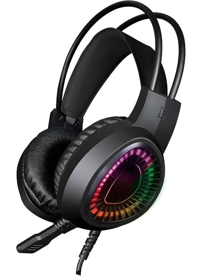 Wired Gaming Headset with Built-in Microphone, Immersive Stereo Sound and Comfortable Over-Ear Design - Image 2