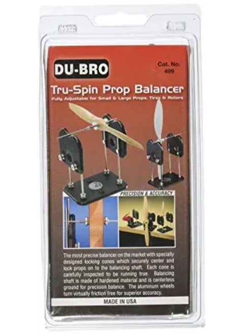 Du-Bro Tru-Spin Prop Balancer, The Most Precise in the Market, Fully Adjustable for Small and Large Props, Tires, and Rotors