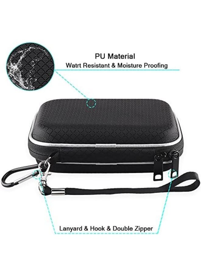 Lacdo Hard Carrying Case For Macbook Pro Air Magsafe Magsafe 2 Power Adapter Iphone12 12 Pro Charger Usb C Hub Type C Hub Earbuds Usb Cable Organizer Eva Protective Shockproof Travel Bag Black  - Image 4