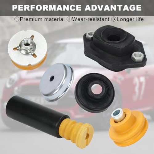 WayJun Rear Upper Lower Shock Mounts Grommets & Bump Stops Kit Compatible with Select BMW E82 E87 E90 E92 Models Shock Absorber Grommets Bump Stops Kit - Image 4