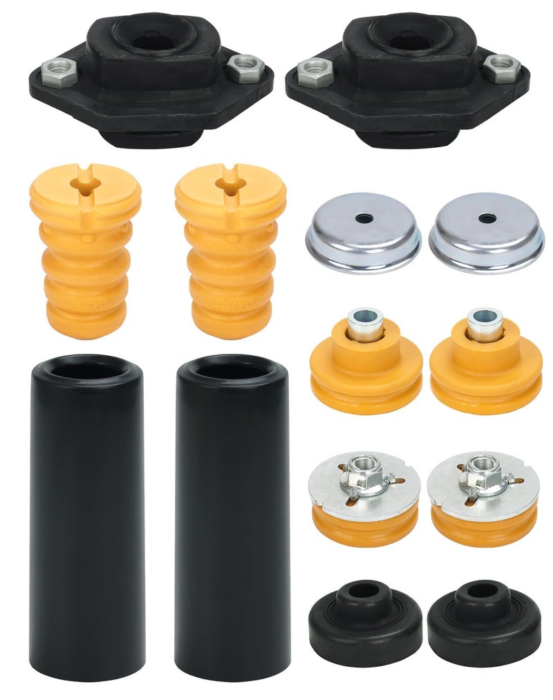 WayJun Rear Upper Lower Shock Mounts Grommets & Bump Stops Kit Compatible with Select BMW E82 E87 E90 E92 Models Shock Absorber Grommets Bump Stops Kit - Image 1