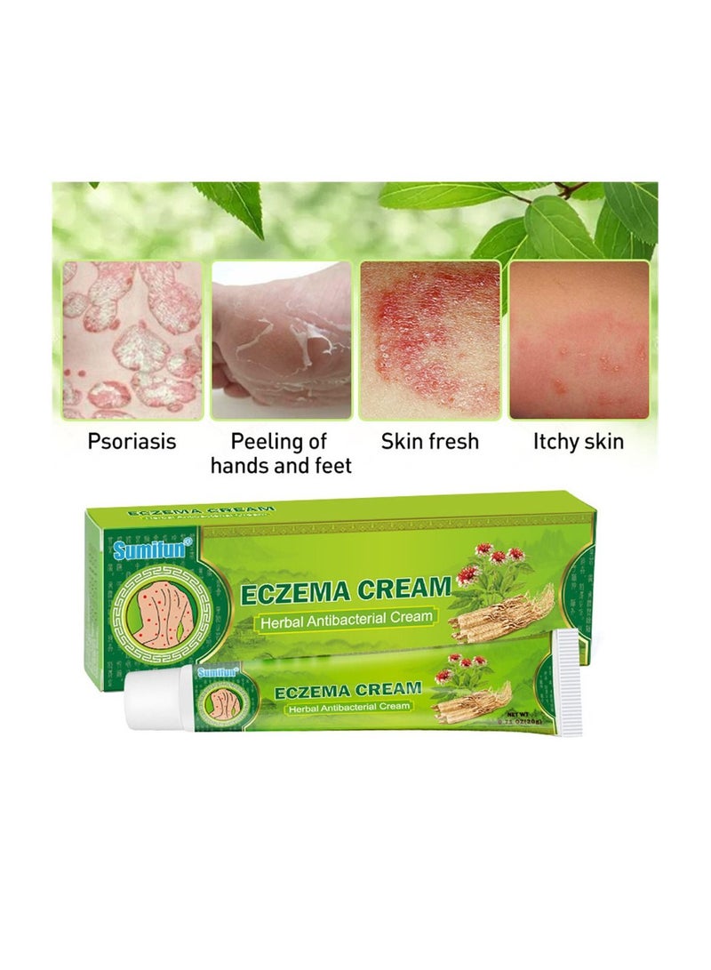 Sumifun 2 Pack Natural Herbal Eczema Pruritus Psoriasis Ointment Psoriasis Treatment, Antibacterial Cream for Body Itching - Image 3