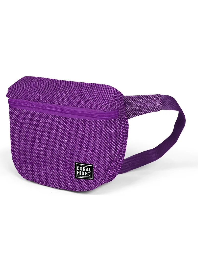 كورال هاي Purple Glitter Waist Bag