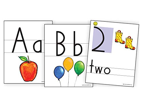 Handwriting Without Tears Learning Without TearsColor Print Number Cards Age 5 Kindergarten Handwriting Without Tears 85x11 Color Alphabet Cards Letters Pictures School Home - Image 1