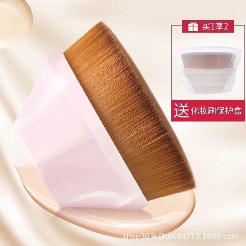 55 Foundation Brushes That Don'T Absorb Product, Seamless Portable Makeup Brushes, Liquid Foundation Brushes, Cosmetics Beauty Tools, Portable Pack - Image 1