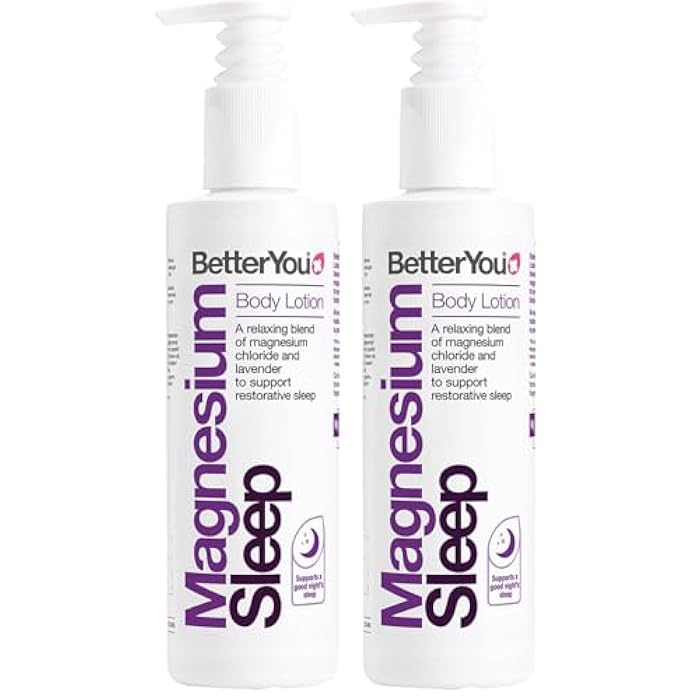 BetterYou Magnesium Sleep Body Lotion - Relaxing Body Lotion - Magnesium Body Cream with Lavender and Chamomile Blend - Sore Muscle Relief - 6.08 oz (Pack of 2) - Image 1