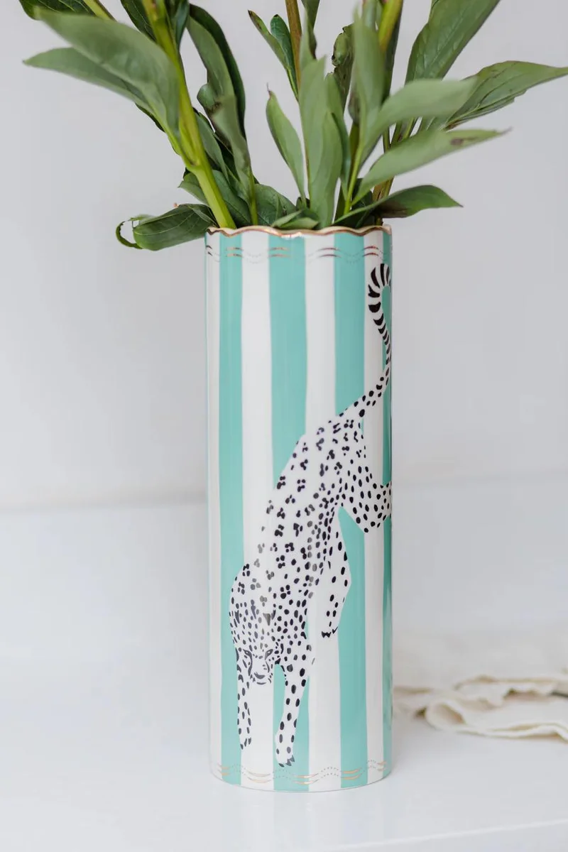 YVONNE ELLEN Tall Vase Leopard