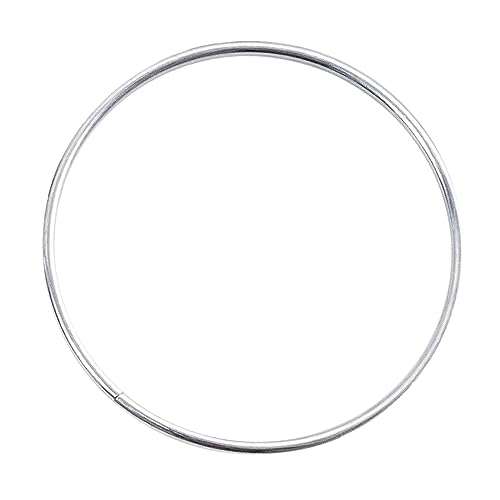 Realeather Crafts Zinc Metal Rings, 5-Inch, 4-Pack, Silver - Image 3