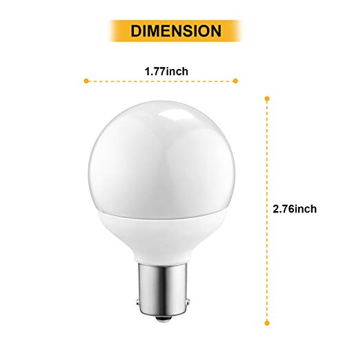 Kohree 12 Volt RV Led Light Bulbs BA15s 20-99/1141/1156 12V Vanity Replacement Bulbs for 5th Wheel Camper Trailer Motorhomes Marine Boat Interior Light Bulb (Pack of 3, 4000K Natural White) - Image 5