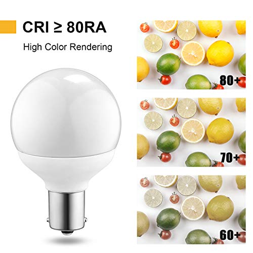 Kohree 12 Volt RV Led Light Bulbs BA15s 20-99/1141/1156 12V Vanity Replacement Bulbs for 5th Wheel Camper Trailer Motorhomes Marine Boat Interior Light Bulb (Pack of 3, 4000K Natural White) - Image 3