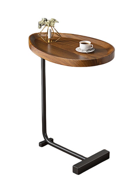 C- shaped side table, small coffee table, small space side table, modern Minimalism metal frame sofa table, suitable for sofa bedroom, living room, office bedside table (45 x 30 x 70 cm)