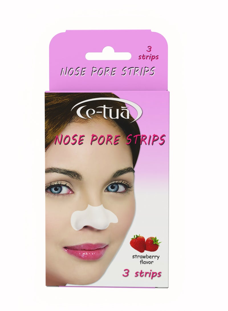 سي-توا شرائط سيتواه لتنقية المسام وازالة الرؤوس السوداء - 3 شرائط - فراولة - Image 1