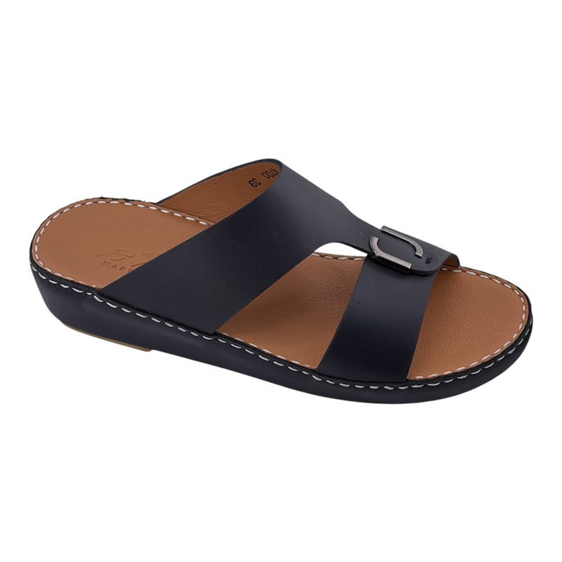 AET A E T Handmade Arabic Sandals For Men | Outdoor Mens Slippers | Genuine PU Leather With Buckle - Image 1