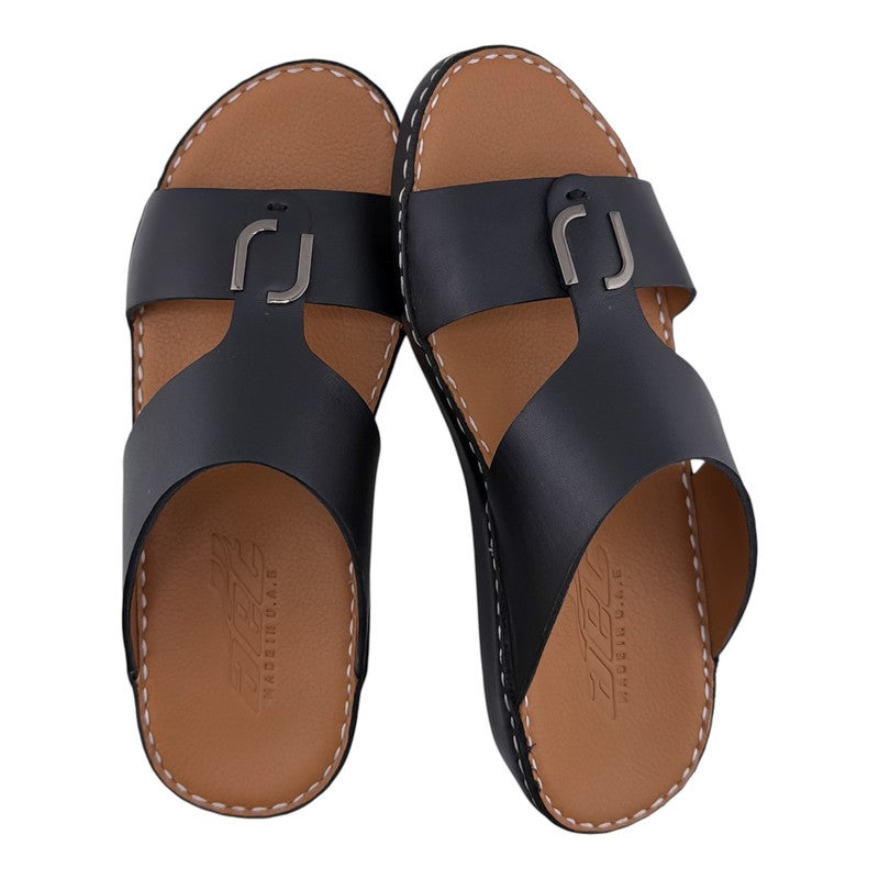 AET A E T Handmade Arabic Sandals For Men | Outdoor Mens Slippers | Genuine PU Leather With Buckle - Image 2
