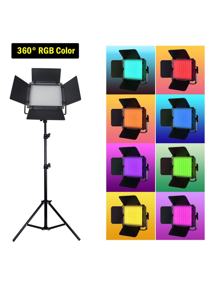 Coopic RGB-216 LED Video Light with 200cm Stand - Image 5