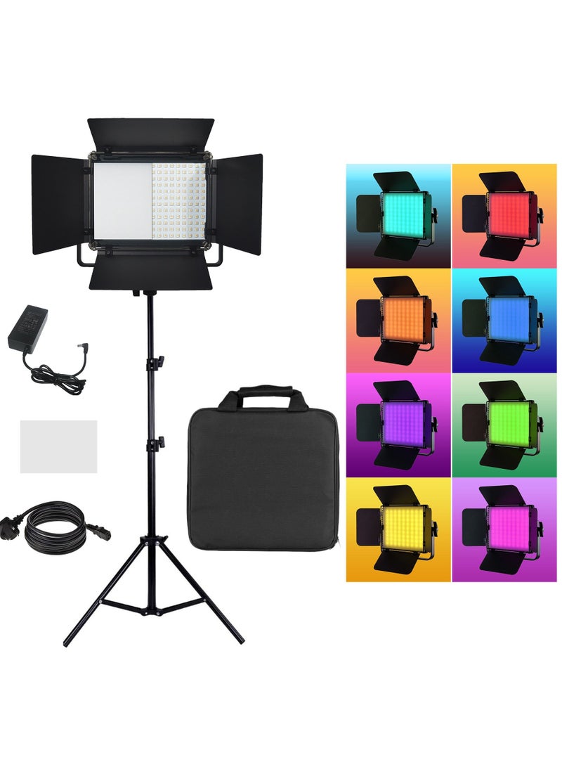 Coopic RGB-216 LED Video Light with 200cm Stand - Image 1