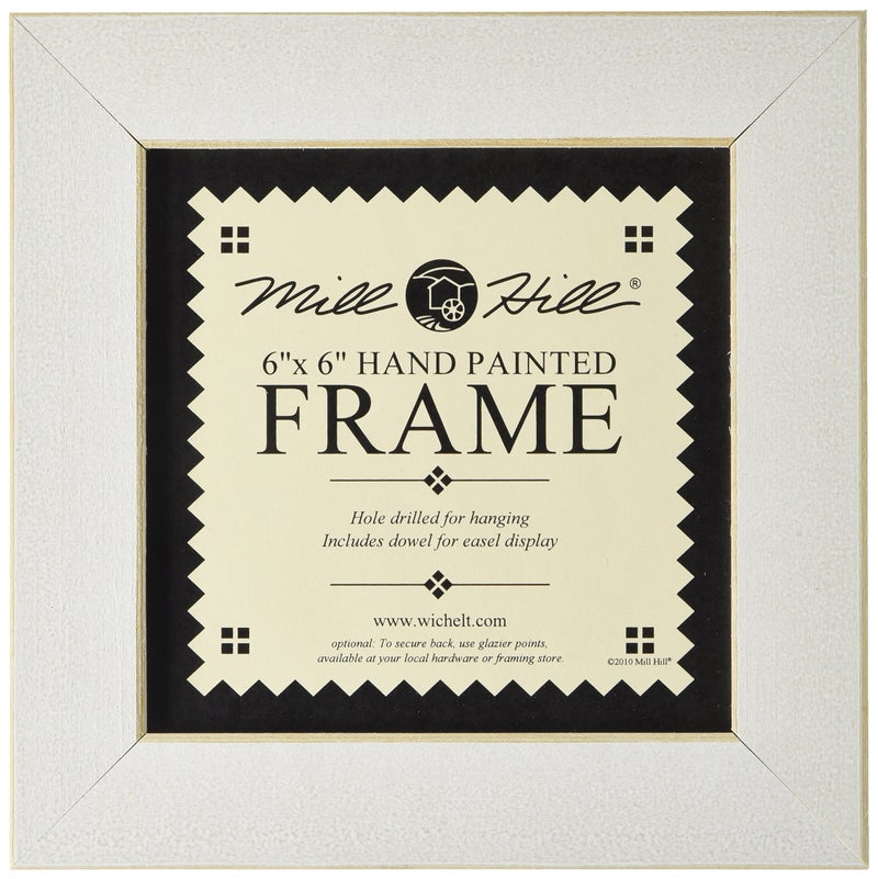 Mill Hill Wooden Frame, 6 by 6-Inch, Antique White - Image 4