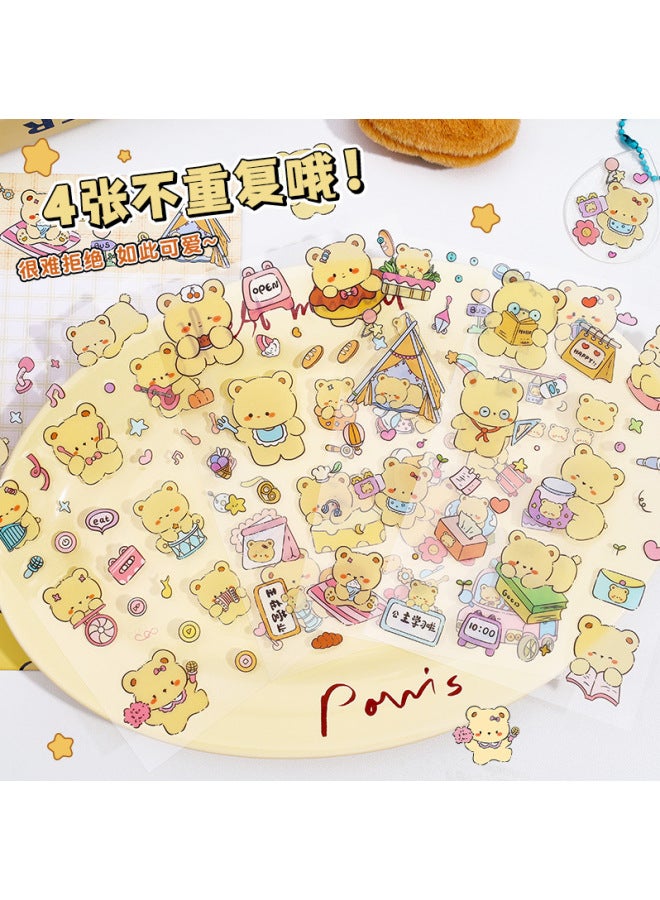 HELPS Cute Panda Stickers For Students Creative Cartoon Handbook Stickers Children's Handmade Diy Decorative Stickers Set - Image 3