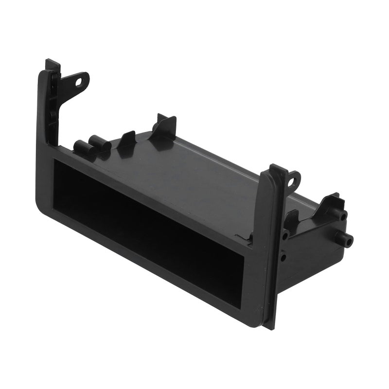 Single DIN Stereo Radio Panel Trim Kit Audio Fascia Panel Mount Car Frame with Storage Box - Image 4