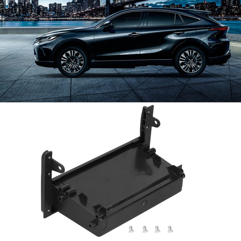 Single DIN Stereo Radio Panel Trim Kit Audio Fascia Panel Mount Car Frame with Storage Box - Image 1