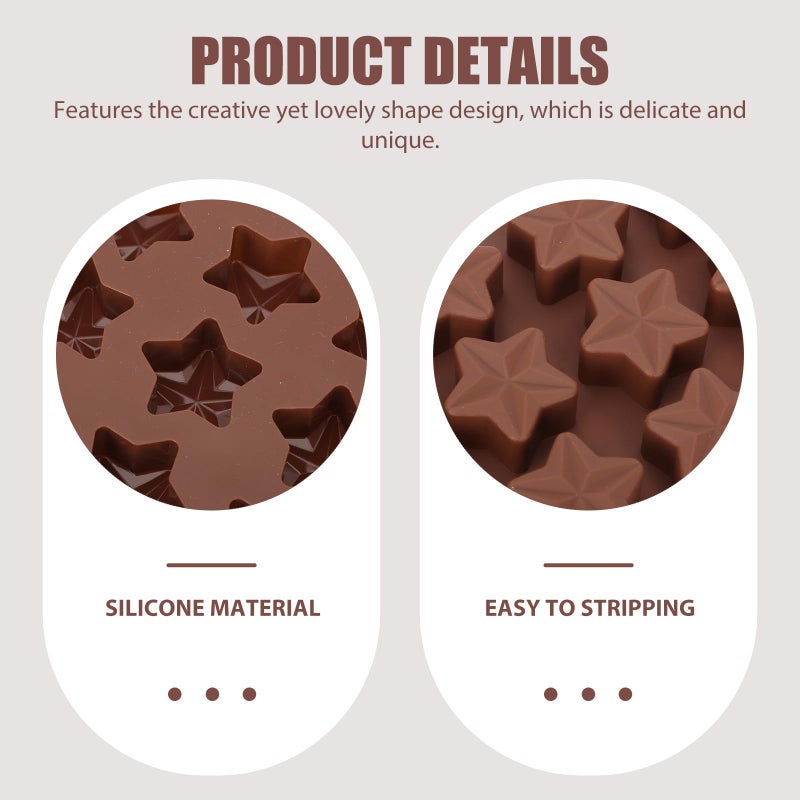 Silicone Chocolate Mold Set 6 Shapes Non Stick Baking Tool For DIY Candy Cake - Image 4