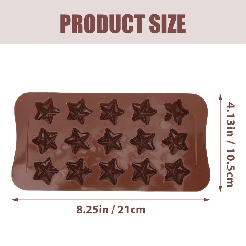 Silicone Chocolate Mold Set 6 Shapes Non Stick Baking Tool For DIY Candy Cake - Image 3