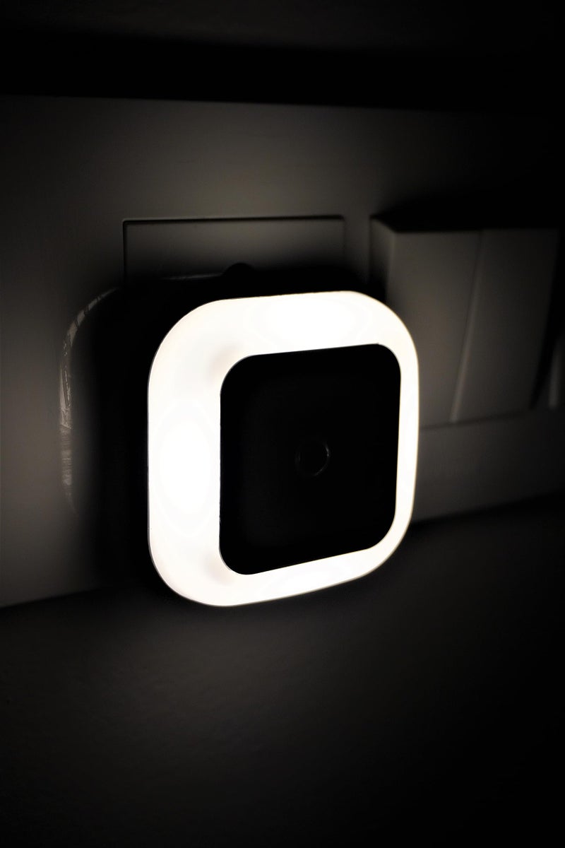 Hoard Led Plug In Smart Night Lamp With Automatic Sensor Smart Led Night Lamp -(Whiskey White) Pack Of 1(Polycarbonate) - Image 1