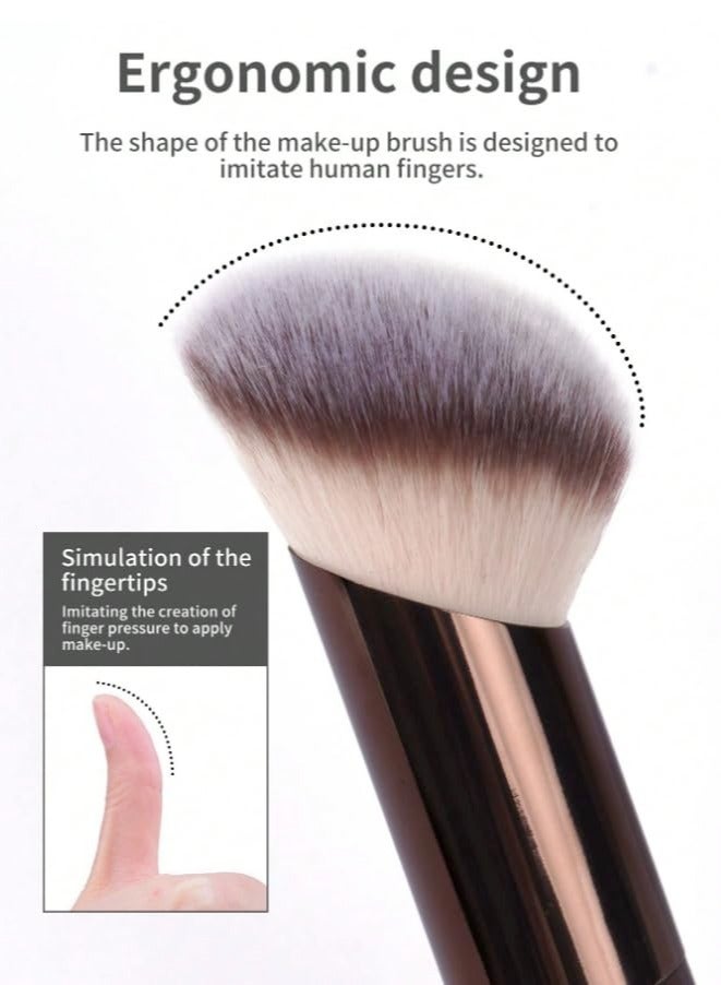 MAANGE Contour Brush - Densely Woven, Ergonomic & Resilient for Flawless Blending | For Liquid, Cream & Powder Cosmetics - Image 3
