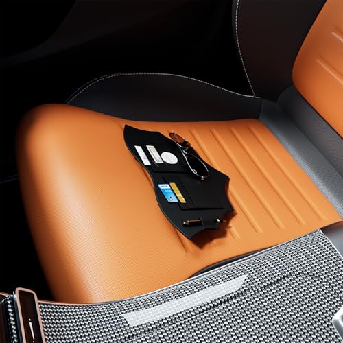 AWinjoy Car Visor Organizer, Multifunctional Auto Interior Accessories Storage Pocket Sun Visor Pouch for Card License Registration Document Pen Key Interior Accessories Pocket Organizer - Image 3