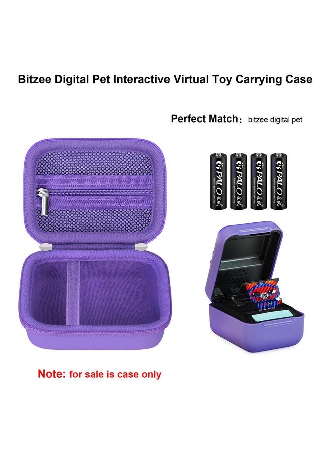 Elonbo Carrying Case For Bitzee Disney/Bitzee Magicals/Bitzee Interactive Toy Digital Pet, Bitzee Digital Pet Interactive Toy Storage Bag, Electronic Pets Toys Travel Cover Organizer Holder, Purple - Image 2