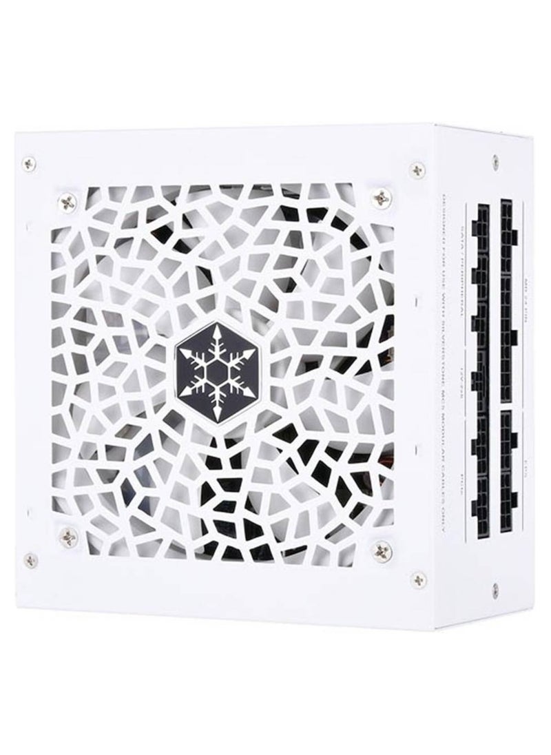SilverStone Technology - DA850R Fully Modular Power Supply, 80 PLUS Gold, 850W ATX 3.0 & PCIe 5.0, Active PFC, Silent 120mm Fan, Advanced Protections, 12V-2x6 PCIe Connector, White | SST-DA850R-GMA-WWW - Image 1