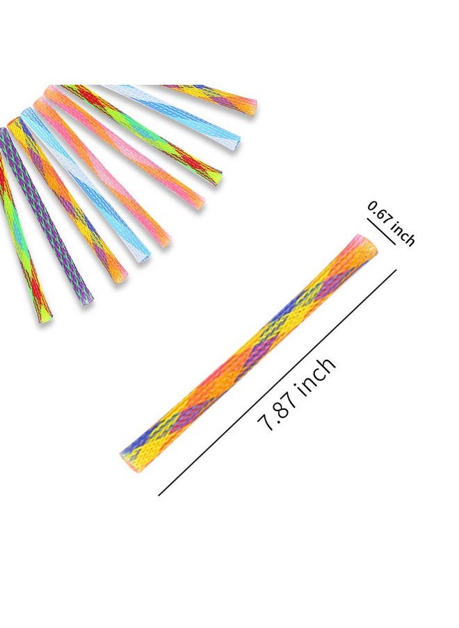 WishLotus - WishLotus Cat Toys, 30pcs Interactive Cat Toy Colorful Cat Stick Toy Telescopic Cat Mesh Pole Cat Jumping Toy Flexible & Shapeable Cat Spring Tube Kitten Chew Toys to Kill Time and Keep Fit (30pcs) - Image 1