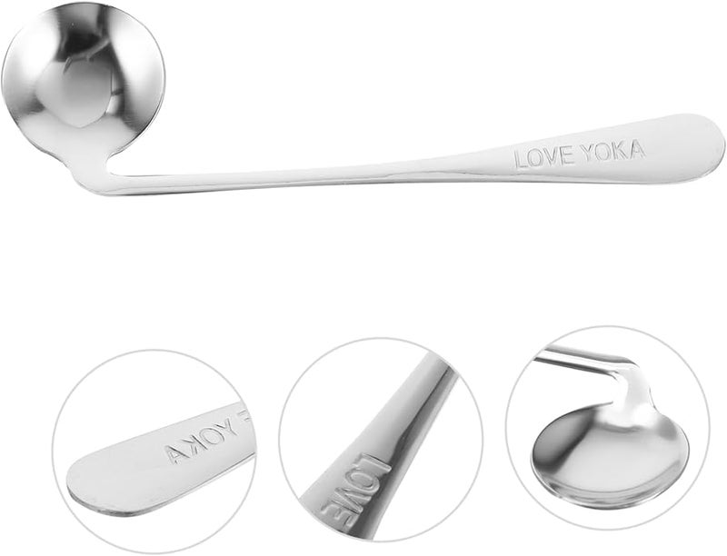 Ergonomic Angled Spoon for Elderly Disabled Self Feeding Durable Stainless Steel Tableware - Image 3
