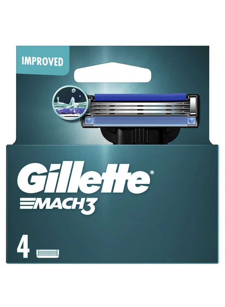 Gillette Mach 3 Refills (4 Pack) - Image 1