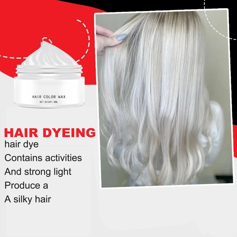 EELHOE 30ml Hair Color Wax Hair Dye Cream Disposable Instant Hair Coloring Hair Discoloration Fashionable Hair Color - Image 4