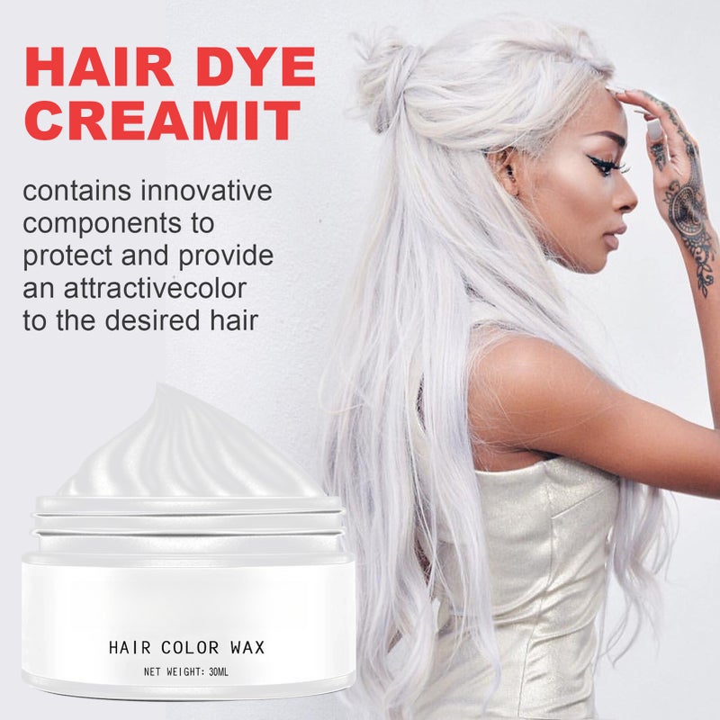 EELHOE 30ml Hair Color Wax Hair Dye Cream Disposable Instant Hair Coloring Hair Discoloration Fashionable Hair Color - Image 5